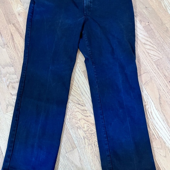 LEE Women's Size 18 Short Lee Relaxed Fit Straight Leg Jeans - Dark GUC - Picture 1 of 6